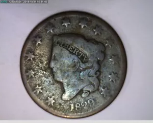 1829 Testa di coronetta grande centesimo 1c 1 centesimo un centesimo penny (81s285 ) - Foto 1 di 2