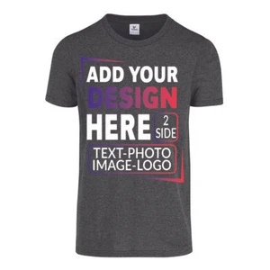 Custom Personalized TShirt Polycotton 50/50 Add Photo Text Custom Made Shirt - Picture 1 of 34
