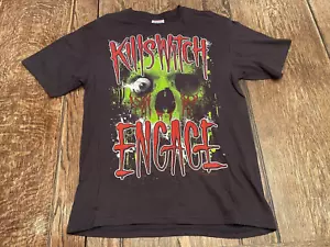 vintage KILLSWITCH ENGAGE mens M medium black shirt Y2K skull Metalcore hardcore - Picture 1 of 4