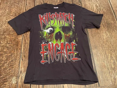 vintage KILLSWITCH ENGAGE mens M medium black shirt Y2K skull Metalcore hardcore - Image 1 of 4