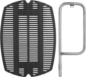 Cast Iron Grate & Grill Burner Replacement for Weber Q200/Q220 Series - Picture 1 of 7