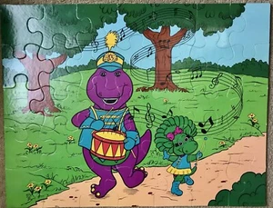 Vintage 1993 Barney Floor Puzzle 35 Pieces COMPLETE Marching Band Baby Bop - Picture 1 of 1