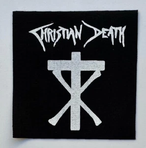 Christian Death Stoff Patch Aufnäher Abzeichen Goth Rock ca. 4" x 4" (CP257) - Bild 1 von 1