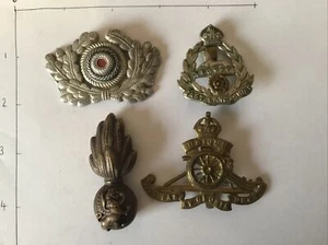 4. X. Military Cap. Badges, (. Nice Mix, ) A-89: - Picture 1 of 2