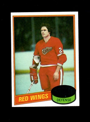 1980-81 Topps Hockey UNSCRATCHED # 258 Barry Long - Red Wings Nice Card - Image 1 of 2
