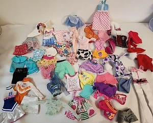 Barbie Fashions Clothing Lot Tops Skirts Jumpsuit Dresses Shorts Cheerleader - Picture 1 of 16