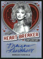 2018 Leaf Pop Century Metal Heart Breaker Morgan Fairchild Auto