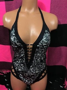 Victoria's Secret Swim Very Sexy Strappy One Piece Halter Swimsuit Small S NEW - Picture 1 of 5