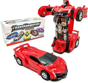 Transforming Toys Car - Robot Car Toy 2 in 1 Deformation Car- Friction Powered - Picture 1 of 7