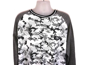 Ecko Unltd. Girocollo termico bianco SD mimetico tessuto waffle L/S taglia 4XL - Foto 1 di 3
