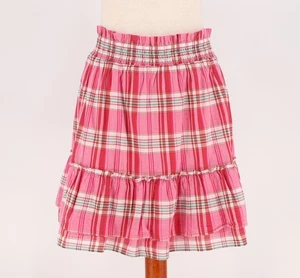 NWT J.CREW FACTORY $80 Sweet Briar Marine Ruffle Smocked Waist Skirt Size M - Picture 1 of 8