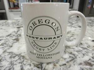 Tasse à café vintage Oregon Short Line Restaurant West Yellowstone Montana - Photo 1/4