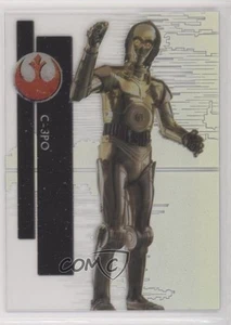 2015 Topps Star Wars High Tek Form 1 Second Death Star Exterior C-3PO #7 z7j - Picture 1 of 3
