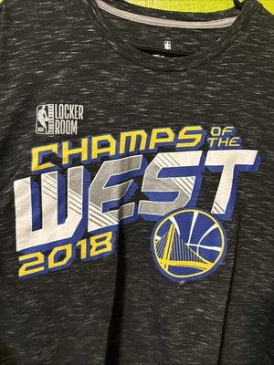 NBA Fanatics Champs Of The West 2018 Golden State Warriors T Shirt Mens Size 2XL - Image 1 of 4