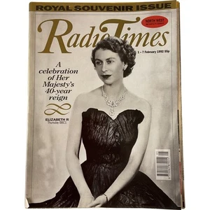 Radio Times Royal Souvenir Issue 1992 Queen Elizabeth II 40-Year North West Edit - Picture 1 of 12