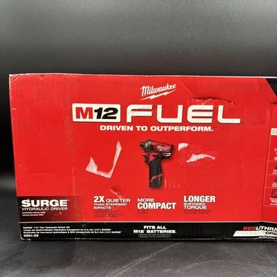 Milwaukee Tool 2551-22 M12 Surge 1/4" Hex Hydraulic Driver Kit (2 Batteries) - Image 1 of 4