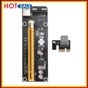 USB 3.0 PCI-E Express 1x To 16x Extender Riser Card Adapter Power Cable Min - Bild 1 von 8