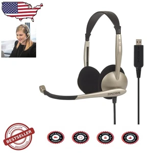 Casque double face USB CS100 : micro boom antibruit, confort léger - Photo 1/3
