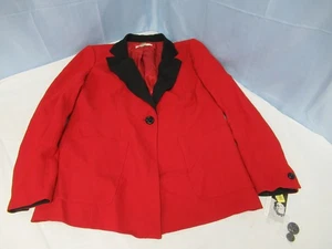 Peter Nygard Damen roter Blazer Jacke Einknopf Größe 12 (B7) - Bild 1 von 4