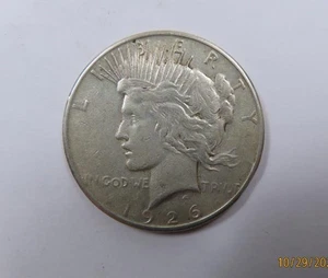 Dólar de la Paz de Plata Grande de Estados Unidos 1926 S Casa de la Moneda de San Francisco MUY ESCASO - Imagen 1 de 3