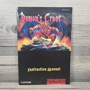 Demon's Crest Super Nintendo SNES Anleitung nur Booklet Original Selten - Bild 1 von 7