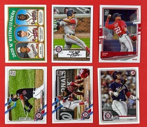 Juan Soto 6-Card Lot – Nationals, Padres, Mets – MLB Superstar – Topps & Panini - Picture 1 of 2