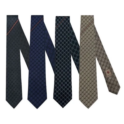 Corbata Hombre Gucci 456522 GG Patrón 4 Variantes 127472504 Foto 1 de 4