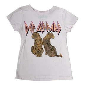 Def Lepard Mädchen 6/6x Band T-Shirt, Farbe Pink - Bild 1 von 3