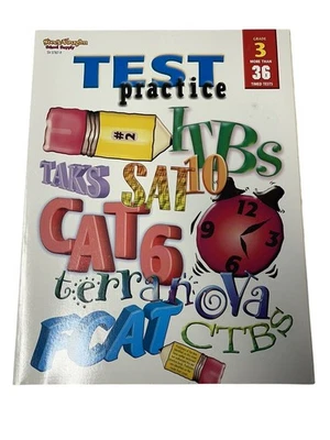 Test Practice Grade 3~Steck-Vaughn~1999 PB~Standardized Testing Wkbk    T5 10 - Image 1 of 4