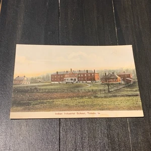 Old Postcard Indian Industrial School Toledo Iowa - Picture 1 of 2