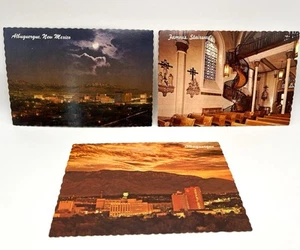 Vintage New Mexico Postcards Santa Fe & Albuquerque Famous Stairway Petley - Picture 1 of 11