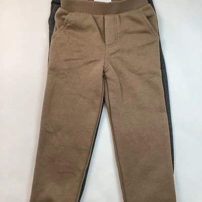 Kids Headquarters Boy's 2-Piece Sweatpants Brown/Gray, Size 6 - Image 1 of 4
