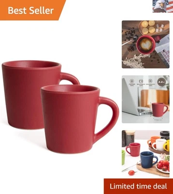 Juego de 2 tazas de café espresso de 4,2 oz, tazas de café de cerámica tazas Demitasse, pequeño espr... Foto 1 de 4