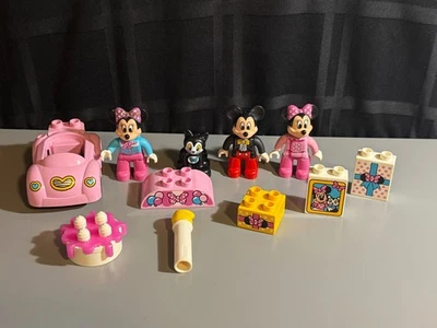 LEGO DUPLO Disney 11 Minifiguras y Piezas Lote a Granel Minnie Mickey Mouse Figaro Cat Foto 1 de 4