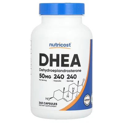 DHEA50 , 240 capsule vegetariane by NUTRICOST 50mg !! CONSEGNA GRATUITA !!