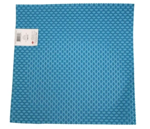Mantel individual reversible cuadrado tejido azul aguamarina Tonal RITZ 13,5" X 13,5" - Imagen 1 de 2