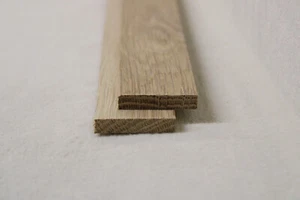 (a34a)  1Stk 100cm Rechteckleiste Eiche 8x40mm Rechteck Holzleisten Vierkant - Bild 1 von 2