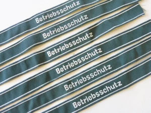 DDR Volkspolizei Ärmelband " Betriebsschutz"  1 Stück - Bild 1 von 6
