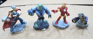 Disney Infinity Marvel Avengers Set Iron Man, Thor, Rocket Racoon, Green Goblin - Bild 1 von 5