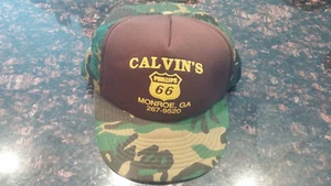 Calvin's Phillips 66 Camoflauge Brown Mesh Snapback Trucker Hat Cap OSFM EUC - Bild 1 von 5