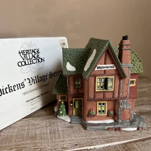 Dept 56 Dickens Village “Browning Cottage” 5824-6 1994 - Picture 1 of 5