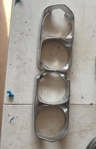 1966-67 Pontiac GTO Lemans Chrome Headlight Bezel - OEM LH - Picture 1 of 6