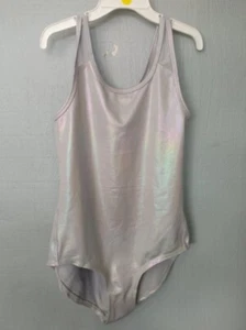 Old Navy Active silver one piece swimsuit, back cut out, girl's size L 10/12 - Picture 1 of 2