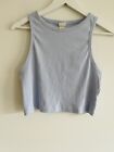 Women's H&M Cropped Basic Ribbed Material Tank Top Size L