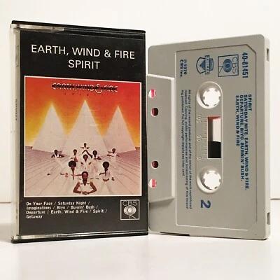 Earth, Wind & Fire - Spirit - Near Mint 1976 Cassette - Kalimba/CBS – 40-81451 - Image 1 of 4
