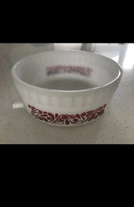 Vintage 70s Agee Crown Pyrex Paisley Souffle Dish Swirl Serving Bowl 18.5cm - Picture 1 of 10