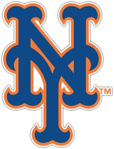 New York Mets MLB Baseball Car Bumper Window Sticker Decal 3.9"X5" - Picture 1 of 1