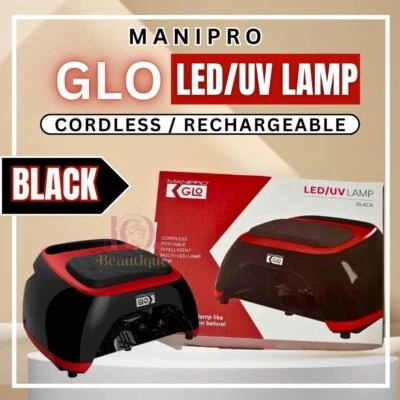 Kupa Mani-pro GLO LED/UV Lamp 48W - Black with Red Trim Cordless LIMITED COLOR - Image 1 of 3