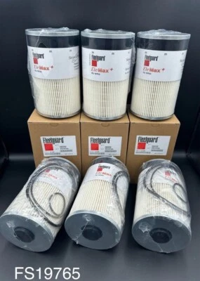 Filtro separador de agua combustible Fleetguard FS19765 6 PIEZAS Cummins ISX Paccar MX Foto 1 de 4