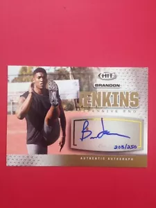 2013 SAGE HIT Brandon Jenkins Rookie AUTO Florida St. #205/250 spedizione gratuita!! - Foto 1 di 2